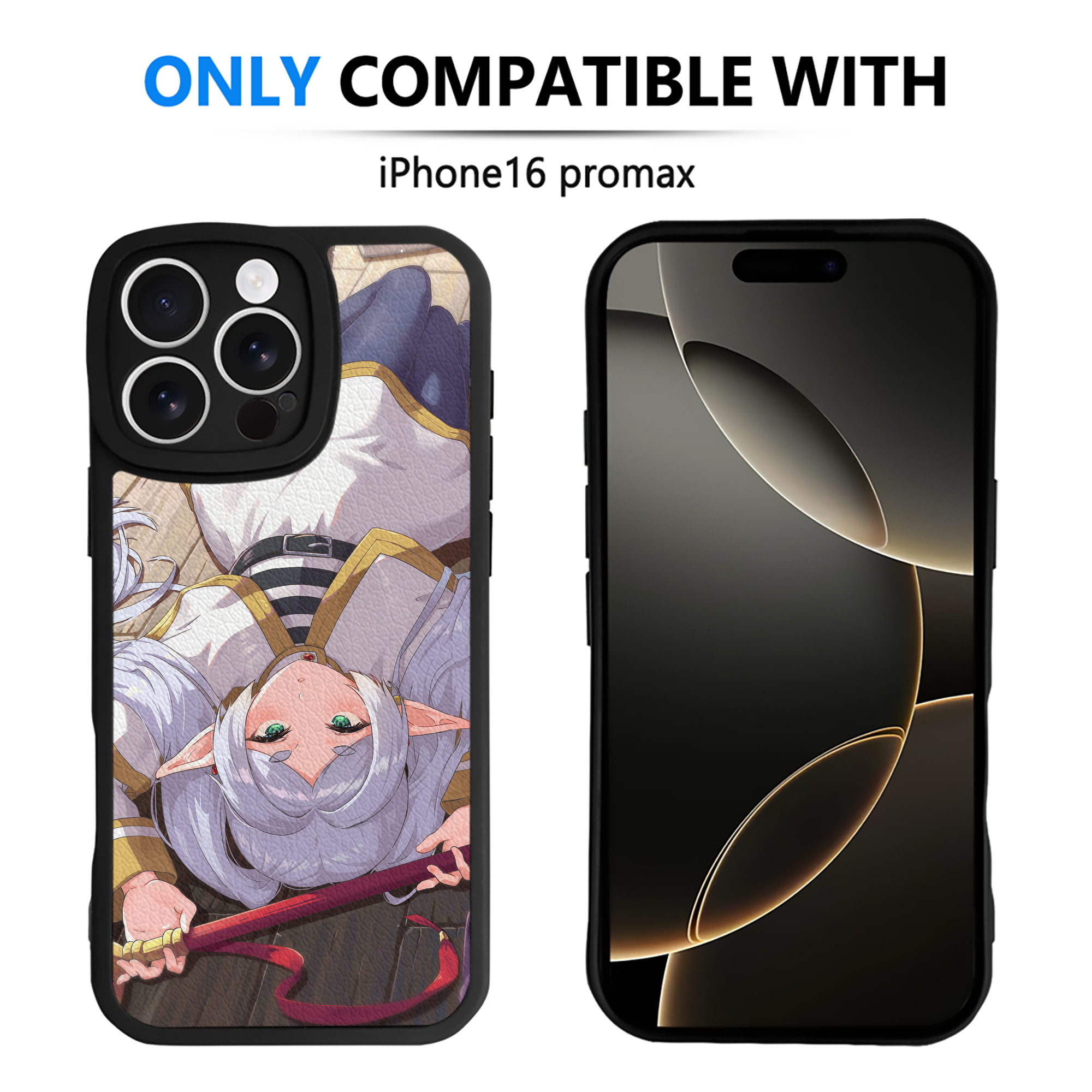 （画像用） 葬送のフリーレン Frieren 【iPhone 16シリーズ対応】シリコンスマホケース（レザー調） 材質：シリコン